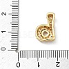Brass Micro Pave Cubic Zirconia Pendants KK-A300-02G-B-3