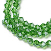 Transparent Electroplate Glass Beads Strands EGLA-A039-T2mm-A03-3