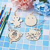 Wooden Cutouts Ornaments WOOD-TA0002-39-10
