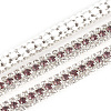 Brass Rhinestone Strass Chains CHC-T006-01G-1