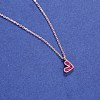 925 Sterling Silver Pendant Necklaces NJEW-BB34627-RG-6