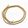 Electroplate Non-magnetic Synthetic Hematite Beads Strands G-L489-D05-3