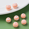 Opaque Striped Acrylic Beads MACR-S373-27A-08-6