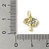 Brass Micro Pave Cubic Zirconia Charms KK-M283-14B-02-3