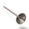 304 Stainless Steel Stud Earring Settings STAS-P263-01C-P-1