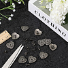 20 Sets Zinc Alloy Coin Collision Rivets FIND-CP0001-88-4