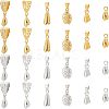 48Pcs 12 Style Brass Ice Pick Pinch Bails KK-FH0003-62-1