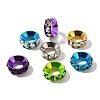Brass Rhinestone Spacer Beads KK-M313-44D-1
