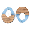 Resin & Walnut Wood Pendants RESI-S389-014A-3
