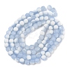 Frosted Crackle Glass Beads Strands GLAA-U001-6mm-M14-3