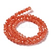 Baking Paint Imitation Jade Glass Bead Strands DGLA-A034-J10mm-A12-5