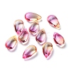 Transparent Glass Charms X-GLAA-O017-01-2