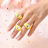 Opaque Acrylic Finger Rings RJEW-Q162-001E-2
