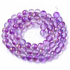Frosted Spray Painted Glass Beads Strands GLAA-N035-03B-C05-2