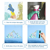 16 Sheets Waterproof PVC Colored Laser Stained Window Film Static Stickers DIY-WH0314-083-3