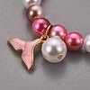 Plastic Imitation Pearl Stretch Bracelets and Necklace Jewelry Sets X-SJEW-JS01053-03-7