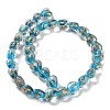 Handmade Dichroic Foil Glass Beads Strands DICH-U001-03F-2