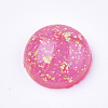 Glitter Translucent Resin Cabochons X-RESI-S364-43A-M-2