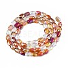 Electroplate Glass Beads Strands X-EGLA-S194-17B-2