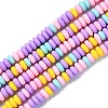 Handmade Polymer Clay Beads Strands CLAY-N008-008M-2