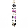 304 Stainless Steel Beaded Necklaces NJEW-H210-C-G-3