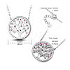 SHEGRACE Rhodium Plated 925 Sterling Silver Pendant Necklaces JN756A-2