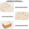 Wood Earring Display Card with Hanging Hole DIY-WH0320-20A-4