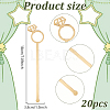 20Pcs Transparent Acrylic Stirring Rods MACR-GO0001-10-2