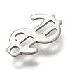 201 Stainless Steel Charms STAS-C017-17P-3