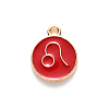 Alloy Enamel Pendants ENAM-S124-01A-07G-2