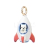 Animal Theme Brass Enamel Pendants KK-CBAE20A-02F-G-1