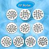 200Pcs 10 Styles Tibetan Style Alloy Bead Caps TIBE-CJ0001-22-8