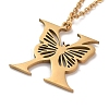 PVD Vacuum Plating 201 Stainless Steel Necklaces NJEW-R267-01X-G-3