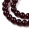 Baking Paint Imitation Jade Glass Round Bead Strands DGLA-Q021-8mm-48-2