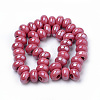 Glazed Porcelain Rondelle Beads PORC-Q219-15x9-F18-2