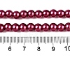Baking Paint Glass Pearl Bead Strands HY-Q003-3mm-14-4