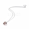 304 Stainless Steel Pendant Necklaces NJEW-L155-04-2