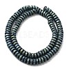Electroplated Natural Lava Rock Beads Strands G-Q1009-F01-01-3