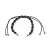 2Pcs 2 Style Polyester Cord Braided Bracelets AJEW-JB01144-01-2