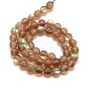 Synthetic Moonstone Beads Strands G-F142-10mm-04-2