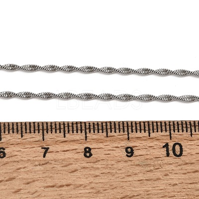 12Pcs 1.7MM 304 Stainless Steel Rope Chain Necklaces for Men Women NJEW-H093-13P-1