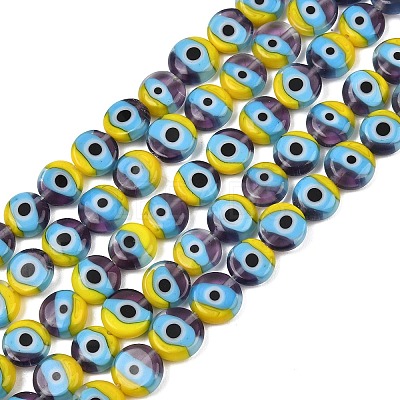 Handmade Evil Eye Lampwork Beads LAMP-C028-01-01-1