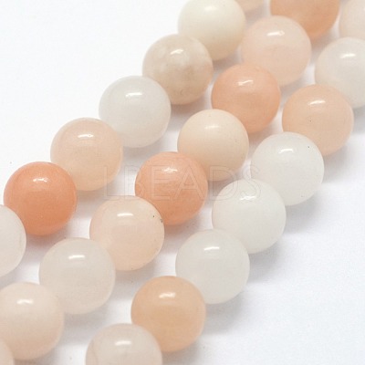 Natural Pink Aventurine Beads Strands G-I199-22-8mm-1