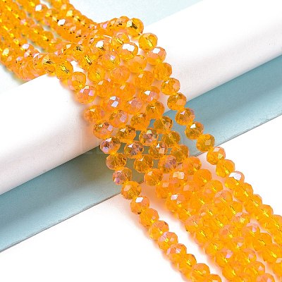 Electroplate Glass Beads Strands X1-EGLA-A034-T4mm-L11-1