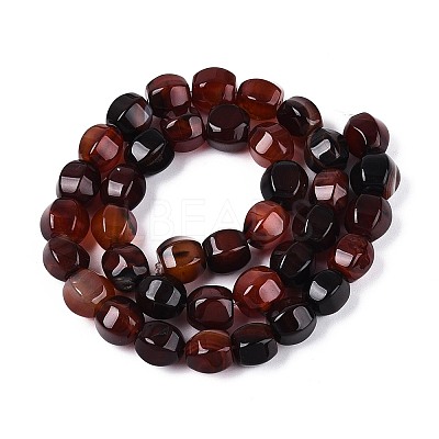 Dyed Natural Agate Beads Strands G-T144-50A-03-1