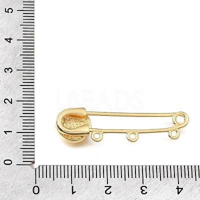 Saint Benedict Brass Safety Pins Brooch Findings LS-KK-E802-41A-G-1