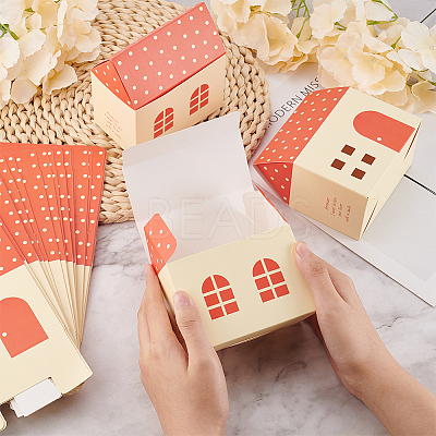 Paper Small House Gift Boxes CON-WH0088-55C-1