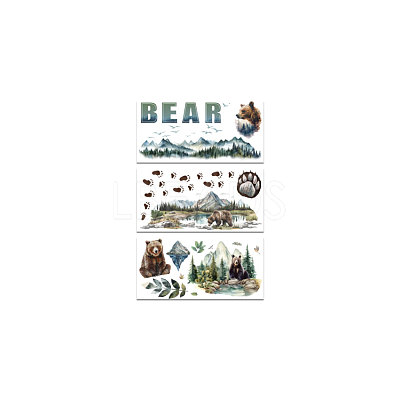 3 Sheets 3 Styles PVC Waterproof Decorative Stickers DIY-WH0404-121-1