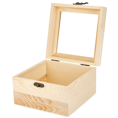 Wooden Storage Boxes WOCR-CL0001-01A-1