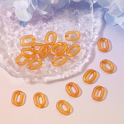 20Pcs Transparent Acrylic Quick Link Connectors OACR-TADJ0001-03H-1